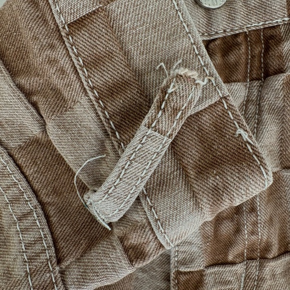 Unisex Brown Checkered Straight Leg Jeans Streetwear Unique Skater Size 29 - Picture 4 of 4